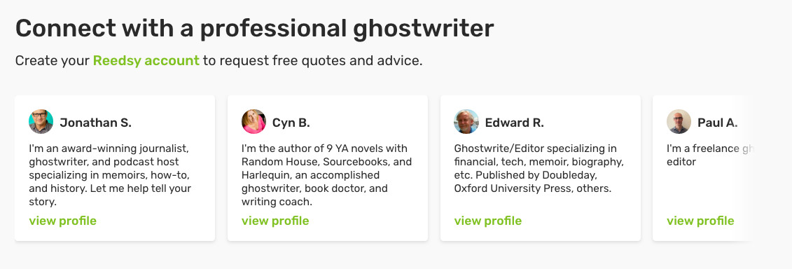 ghostwriting services
